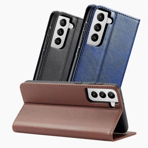 Samsung S21 Ultra Kingok Leather-like Foldable Case
