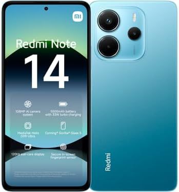 Xiaomi Redmi 14 4G 8GB RAM 256GB Dual SIM Global Version-Ocean Blue