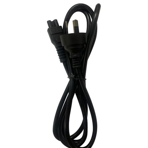 1.2M Power Cord, 3 Pin Plug to Clover 7.5A SAA Approved
