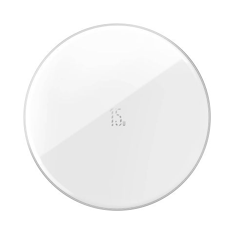 Baseus 15W Simple Wireless Charger Updated Version-White