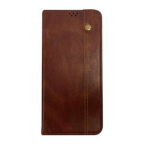 OnePlus 9RT Leather Full Cover Case-Bronze