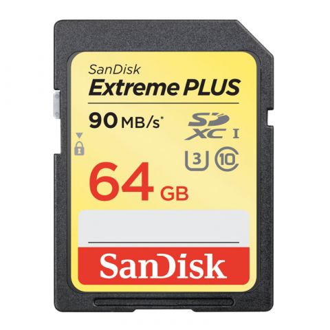 SanDisk Extreme SDXC UHS-I Class 10 90MB/s 64GB 