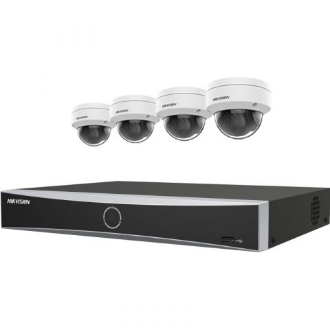 HIKVISION 8-ch 4K NVR DS-7608NI-Q1/8P + DS-2CD1143G0-I 2.8mm*4