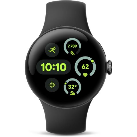 Google Pixel Watch 3 41mm Bluetooth/LTE Smart Watch-Matte Black Aluminum Case - Obsidian Band