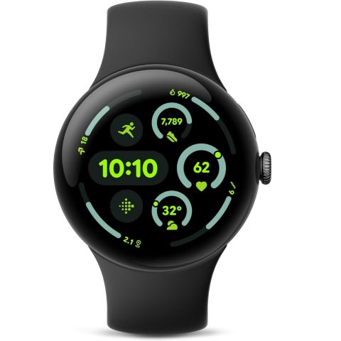 Google Pixel Watch 3 45mm Bluetooth/LTE Smart Watch-Matte Black Aluminum Case - Obsidian Band