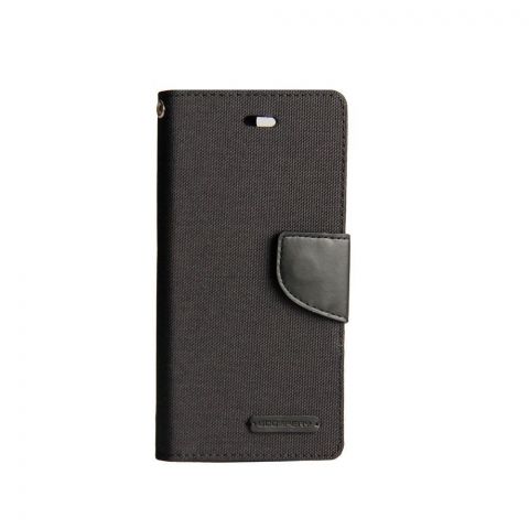 iPhone 16 Pro Canvas Wallet Case Black