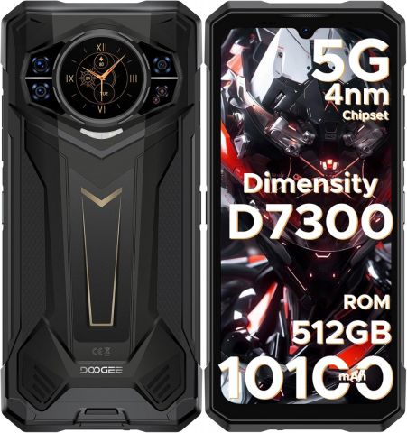 DOOGEE S200 plus 5G 12GB RAM 512GB Dual SIM Mystic Black