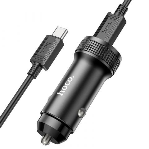 Hoco 38W Metal Dual Port Car Charger Z59B Black