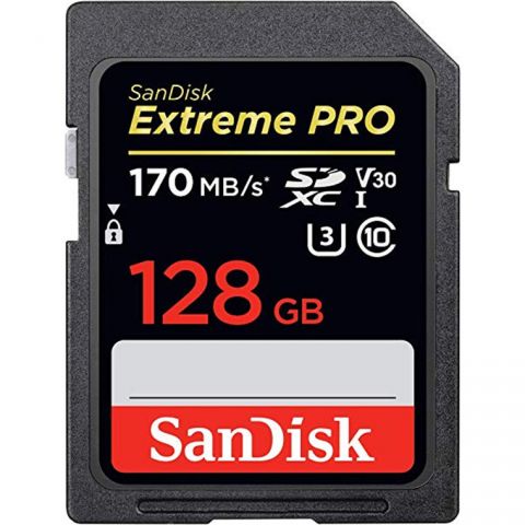 SanDisk Extreme Pro SDXC Class 10 UHS-I U3 V30 170/90MB/s 128GB