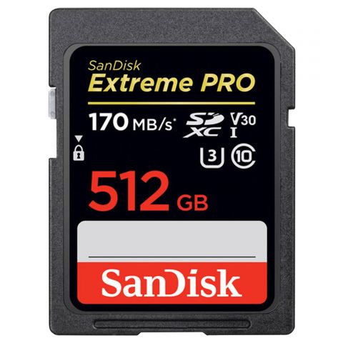 SanDisk Extreme Pro SDXC V30 512GB UHS-I 170MB/s