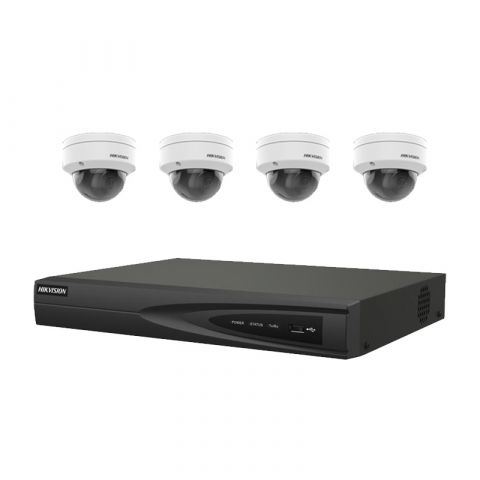 HIKVISION 8-ch 4K NVR DS-7608NI-Q1/8P + DS-2CD1143G0-I 2.8mm*4