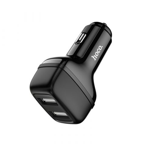 HOCO Car charger “Z36 Leader” dual port USB set Black