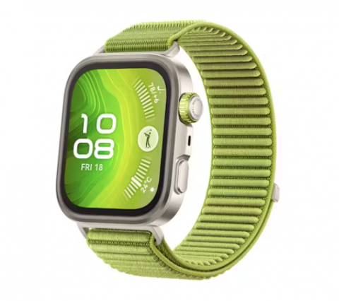 Huawei Watch Fit 4 Pro Smart Watch Green With Nylon Strap
