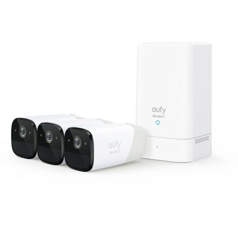 Eufy eufyCam 2 Pro Wire-Free 2K Security Cam with Home Base Kit - 3 Pack