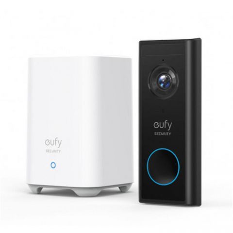 Eufy Wire-Free Video Doorbell 2K (Battery-Powered) with HomeBase 2